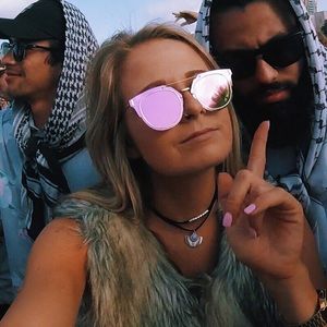 unique pink tinted sunglasses